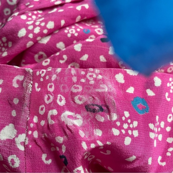 Tanya Taylor Luciana Printed V-Neck Short-Sleeve Dress 30610 - Picture 11 of 11